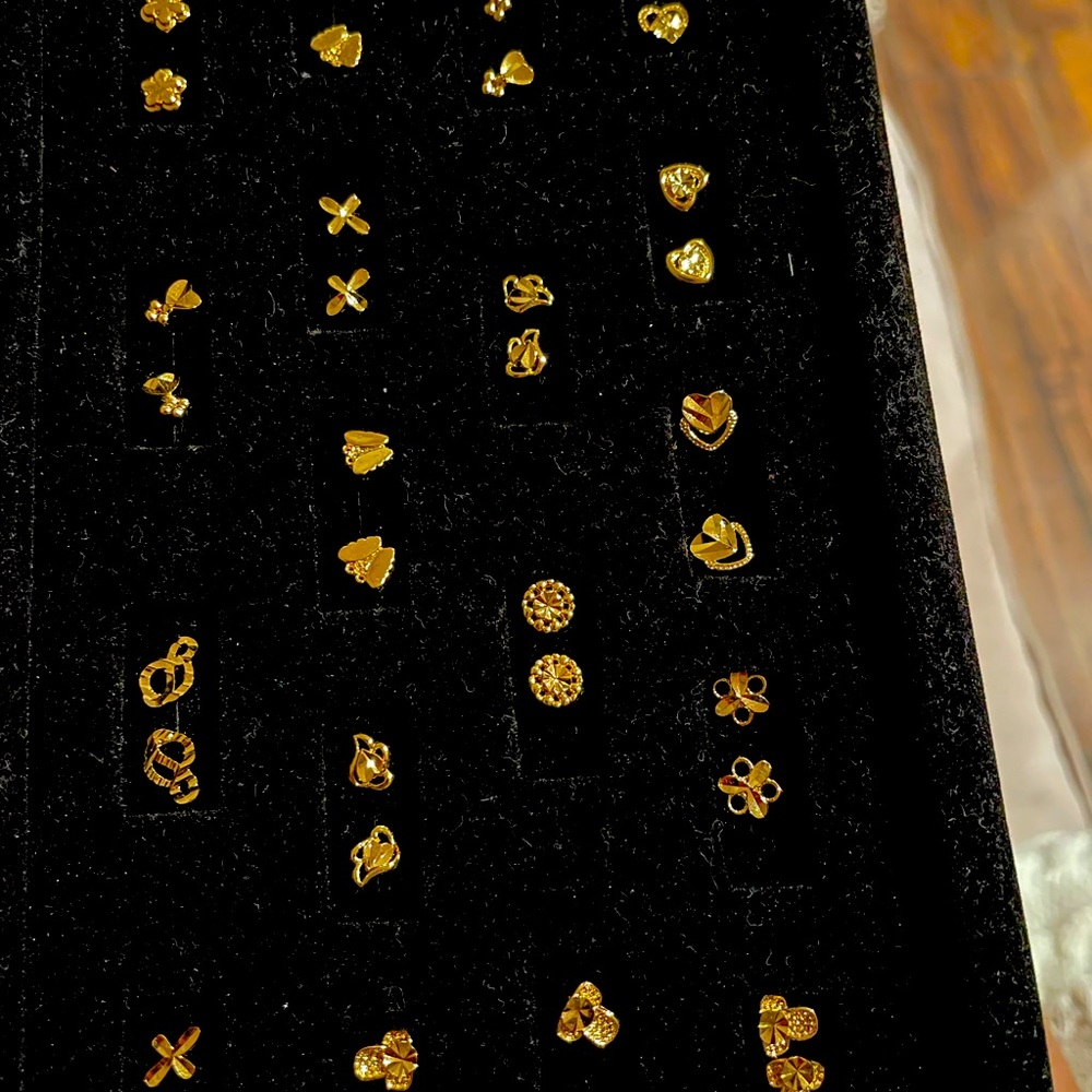 10 carat real gold earrings